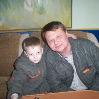 Дмитрий Шиманович с сыном Игнатом